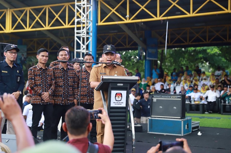 KPU Kota Tangerang Deklarasi Kampanye Damai Pilkada 2024