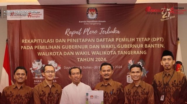 KPU Kota Tangerang Tetapkan DPT Pilkada Serentak 2024