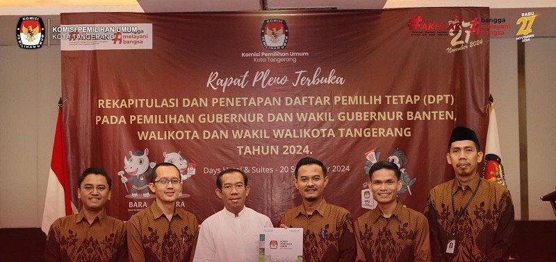 KPU Kota Tangerang Tetapkan DPT Pilkada Serentak 2024