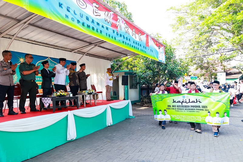 Walikota Tangsel Lepas Pawai Ta'aruf STQ Pondok Aren