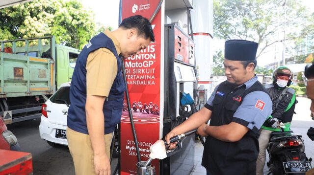 Jelang Nataru, Pemkot Tangerang Uji Tera SPBU