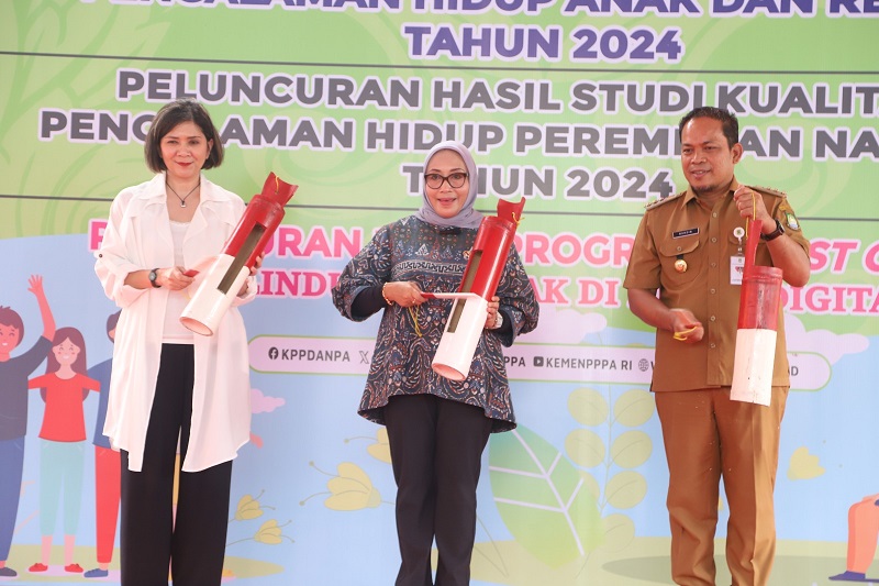 Menteri PPPA Luncurkan Program Perlindungan Anak di Kampung Pendora