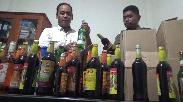 Jelang Ramadan, Trantib Ciledug Razia Peredaran Miras