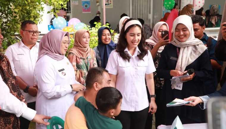 Wabup Tangerang Dampingi Wamentan Tinjau Program Makan Bergizi Gratis