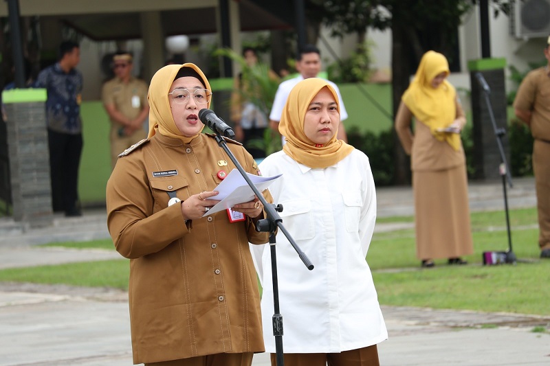 Wabup Tangerang Intan Nurul Hikmah Pimpin Apel Perdana