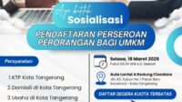 Disperindagkop UKM Kota Tangerang Buka Pendaftaran PT Perorangan Gratis untuk UMKM