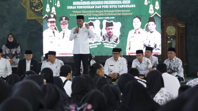Sachrudin Tegaskan Komitmen untuk Pendidikan Saat Halalbihalal PGRI