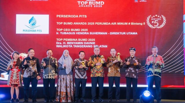 Walikota Benyamin Raih Penghargaan Top Pembina BUMD 2025
