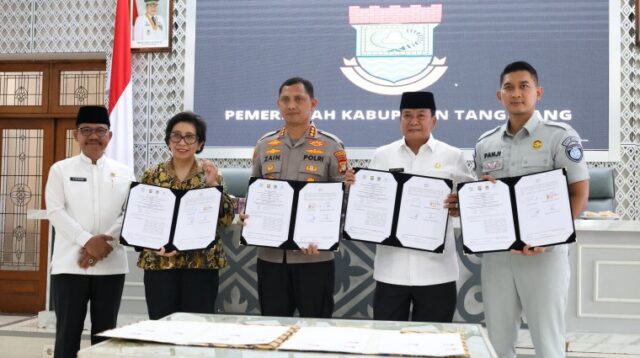 Pemkab Tangerang Teken MoU Layanan Tanggap Lakalantas Lewat TACS