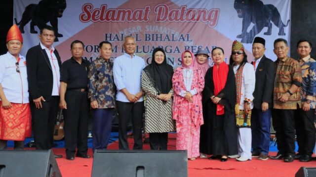 Wabup Intan Ajak Kolaborasi Pembangunan Saat Halal Bihalal FKBSS