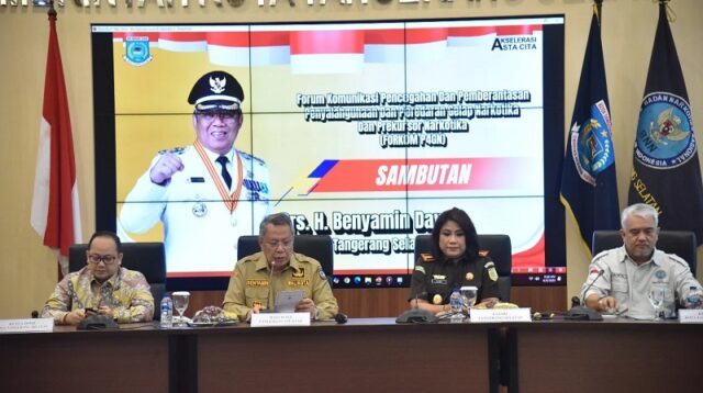 Benyamin Tegaskan Komitmen Tangsel Bersih dari Narkoba