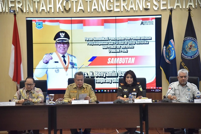 Benyamin Tegaskan Komitmen Tangsel Bersih dari Narkoba