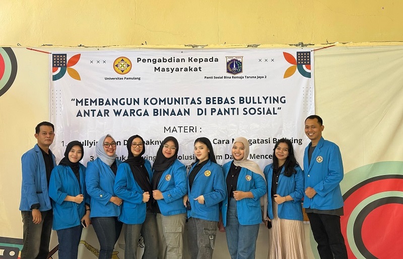 Mahasiswa Ilmu Hukum Universitas Pamulang Gelar Pengabdian Masyarakat di Panti Sosial Bina Remaja Taruna Jaya 2 Tangsel