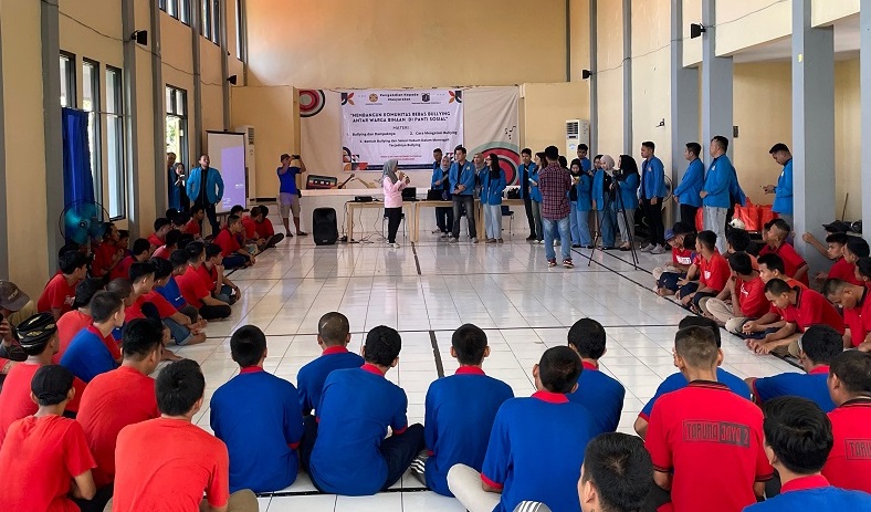 Mahasiswa Ilmu Hukum Universitas Pamulang Gelar Pengabdian Masyarakat di Panti Sosial Bina Remaja Taruna Jaya 2 Tangsel