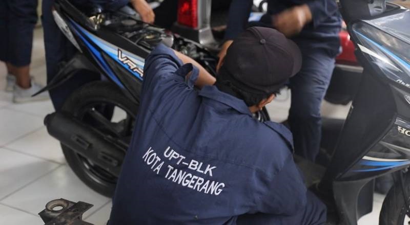Disnaker Kota Tangerang Kembali Buka Pelatihan Gratis Tune Up Sepeda Motor