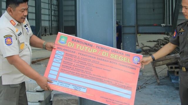 Izin Dipenuhi, Satpol PP Tangerang Kembali Buka Segel