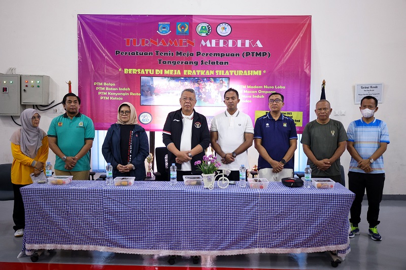 Pemkot Tangsel Dukung Turnamen Tenis Meja Perempuan