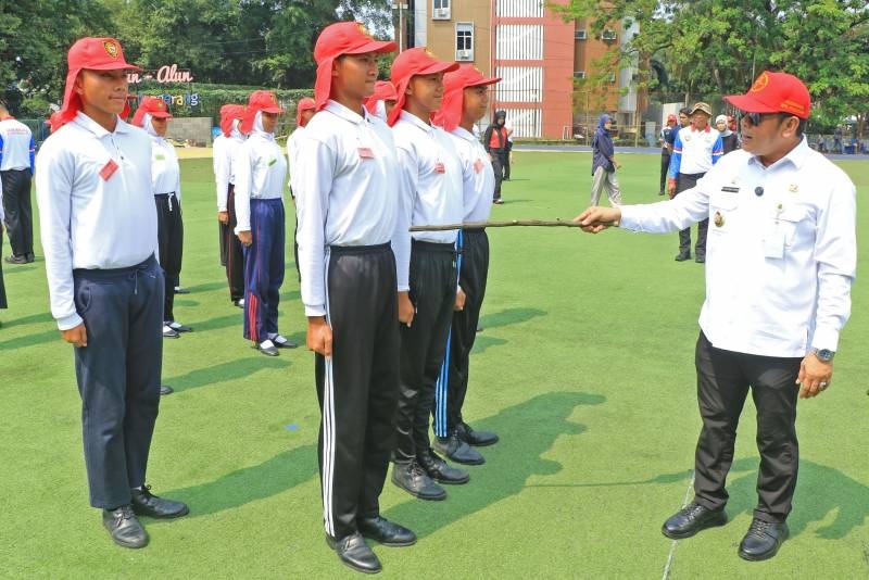 Maryono Berikan Semangat Capaska Kota Tangerang Saat Latihan