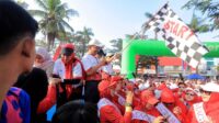 Walikota dan Warga Pinang Meriahkan Gerak Jalan Sambut HUT RI