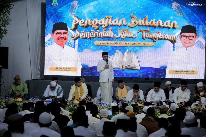Dari Pengajian Bulanan, Wali Kota Tangerang Ajak Warga Jaga Kebersihan