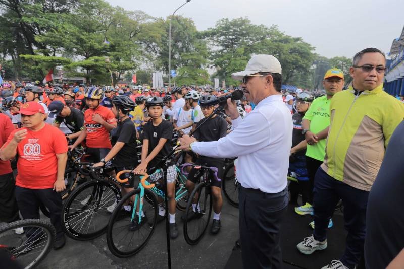 Ribuan Warga Ikut Gowes Kemerdekaan di Kota Tangerang