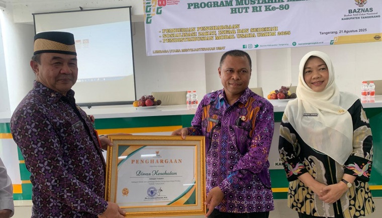 Sekda Tangerang Hadiri Baznas Award dan Distribusi Modal UMKM