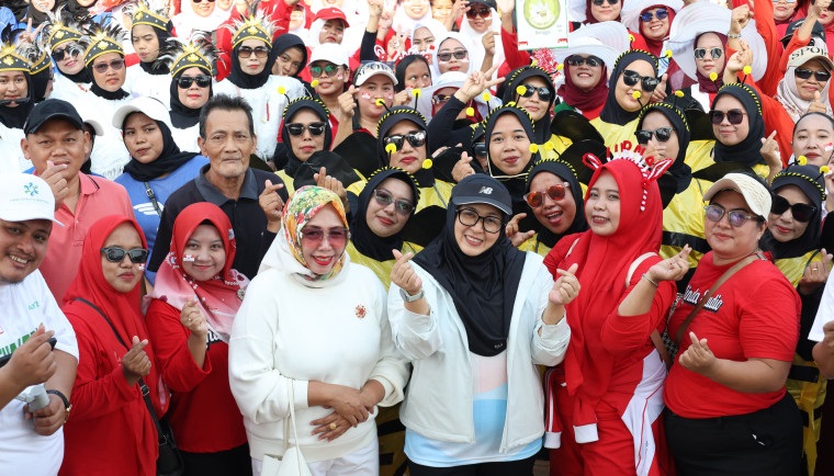 Wabup Intan Rayakan HUT RI Bareng Masyarakat