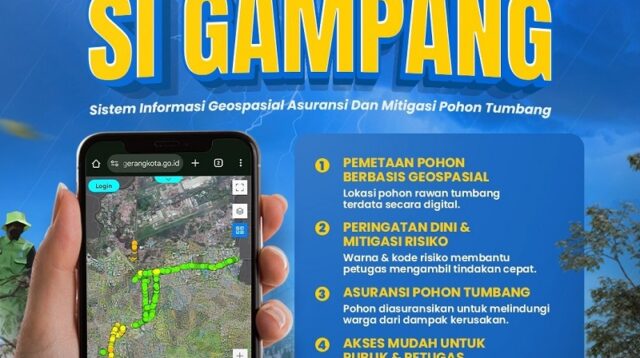 Pemkot Tangerang Luncurkan “Si GAMPANG”, Cek Kondisi Pohon dan Klaim Asuransi Anti Ribet