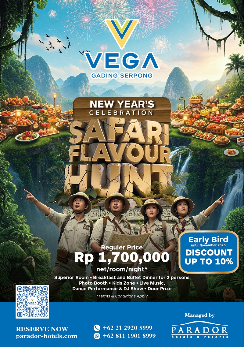 Vega Hotel Gading Serpong Hadirkan Perayaan Tahun Baru Bertema Safari