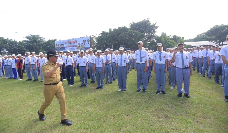 Menggenggam Harapan Indonesia Emas 2045, 1.000 Pelajar Kota Tangerang Bersumpah Jauhi Tawuran