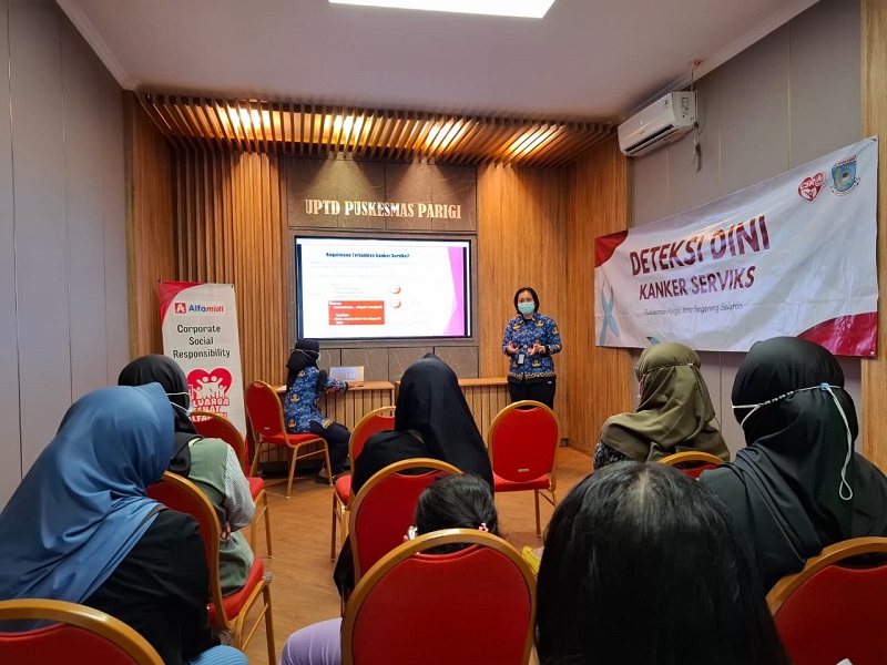 Cegah Kanker Serviks, Alfamidi Dukung Skrining HPV DNA di Puskesmas Parigi