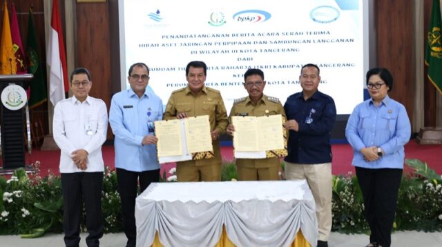 Pemkab dan Pemkot Tangerang Rampungkan Serah Terima Hibah Aset Jaringan Perpipaan Wilayah III