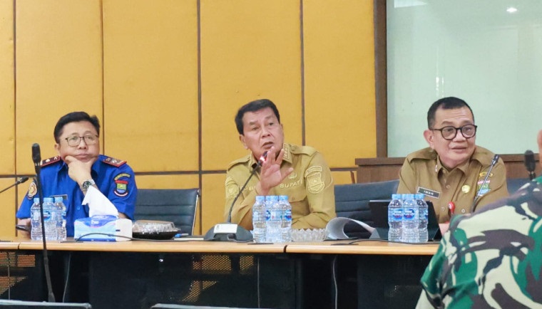 Bupati Tangerang Rakor Penanganan Banjir di Kosambi