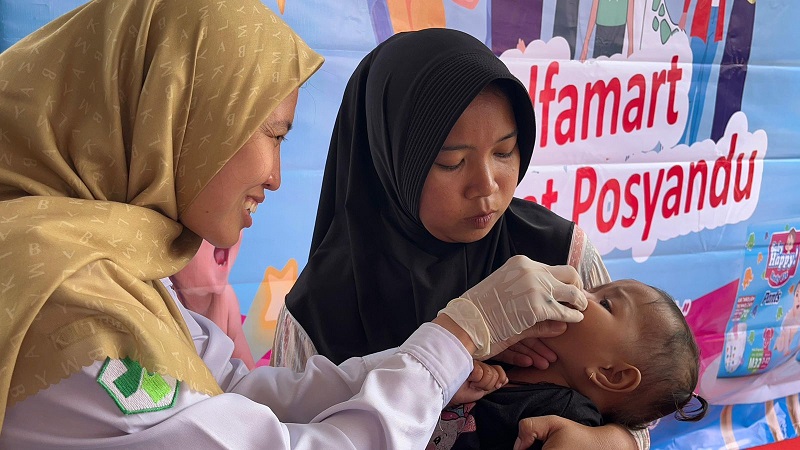 Alfamart dan Baby Happy Perluas Program Sahabat Posyandu