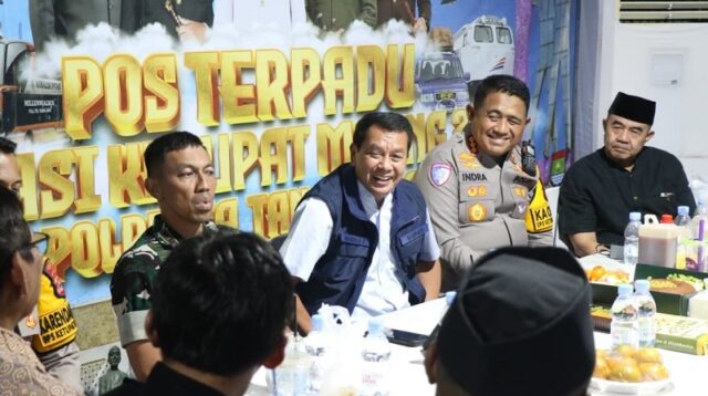 Bupati Tangerang Pantau Malam Takbiran, Bersama Forkopimda
