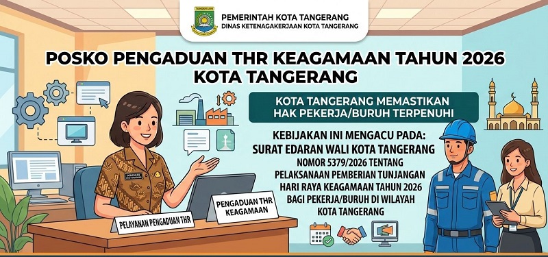 Disnaker Kota Tangerang Buka Posko Pengaduan THR 2026