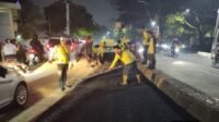 Akses Perlintasan KA Poris Diperbaiki, Lalu Lintas Kembali Lancar