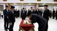 Lantik 102 Pejabat, Sachrudin Minta Perkuat Kinerja dan Pelayanan Publik