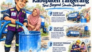 perumdam PERUMDAM TKR Kabupaten Tangerang Salurkan Lebih dari Satu Juta Liter Air Bersih